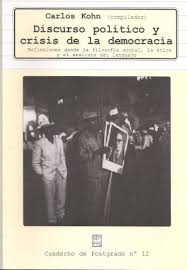 Discurso político y crisis de la democracia